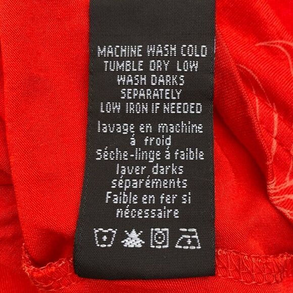 Kuhl Short Sleeve Keyhole Shirt Womens Orange Floral Pattern Top. Large - Picture 6 of 6